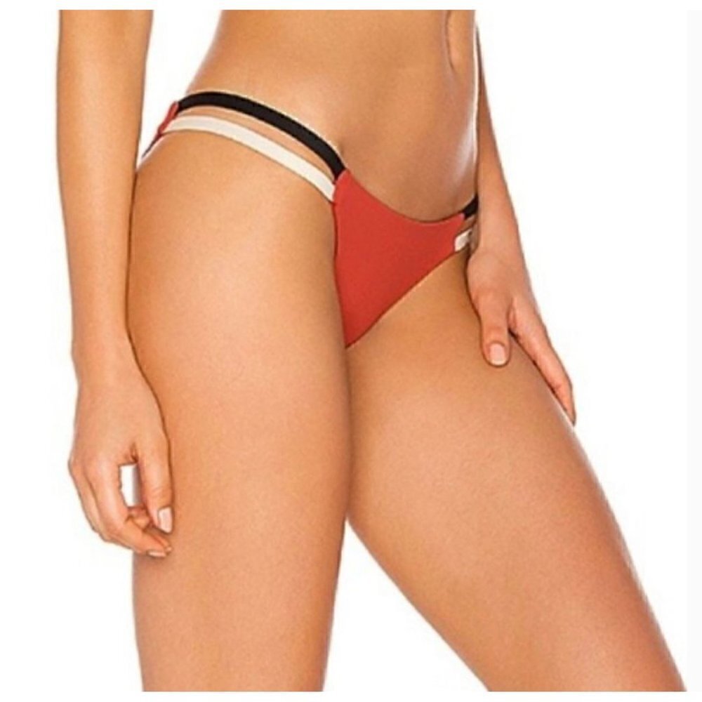 NWT Tavik Vine Swim Bottom Color Blocked in Rust - Small - Picture 7 of 10